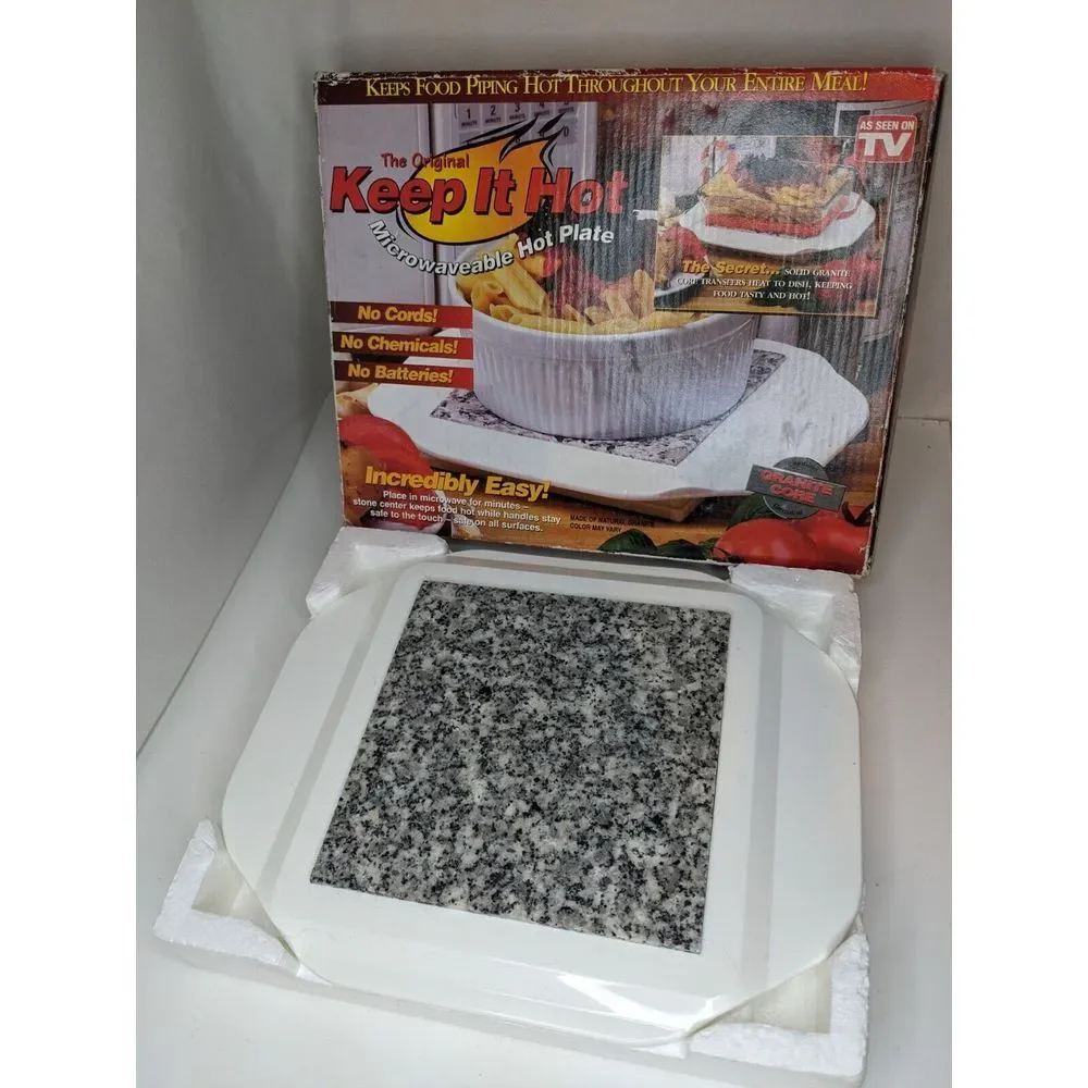 The Original Keep It Hot Microwavable Hot Plate As Seen On TV In‎ Box